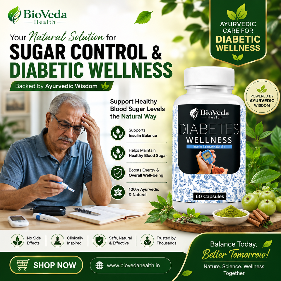 Diabetes Wellness Capsules for Blood Sugar Support, Insulin Balance & Herbal Diabetic Care
