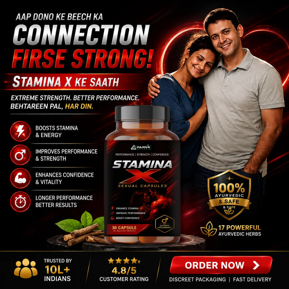 Parnik Naturals Stamina x 500Mg Capsules | Ayurvedic Men’s Vitality Support Supplement | Energy, Strength, Endurance & Wellness Support | 30 Capsules