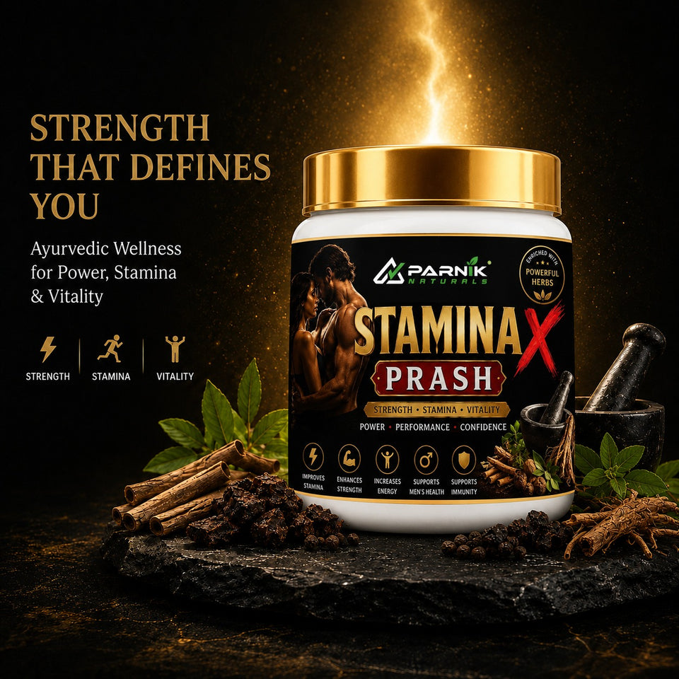 Parnik Naturals Stamina X Prash 500g | Ayurvedic Herbal Stamina, Strength & Vitality Supplement for Men | Energy, Endurance & Men's Wellness Formula