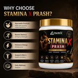 Parnik Naturals Stamina X Prash 500g | Ayurvedic Herbal Stamina, Strength & Vitality Supplement for Men | Energy, Endurance & Men's Wellness Formula