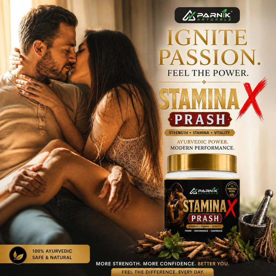 Parnik Naturals Stamina X Prash 500g | Ayurvedic Herbal Stamina, Strength & Vitality Supplement for Men | Energy, Endurance & Men's Wellness Formula