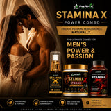 Parnik Naturals Stamina X Ultimate Performance Kit | Herbal Prash 500g+ 30 Capsules + 30ml Massage Oil | Men's Strength, Stamina, Energy & Confidence Support
