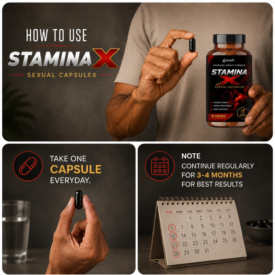 Parnik Naturals Stamina x 500Mg Capsules | Ayurvedic Men’s Vitality Support Supplement | Energy, Strength, Endurance & Wellness Support | 30 Capsules